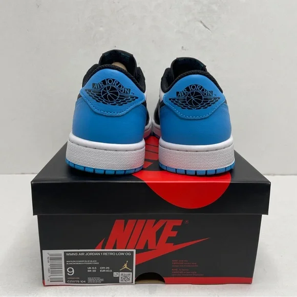 Nike Air Jordan 1 Retro Low WMNS “UNC/Powder Blue” 2022 - Picture 4 of 4